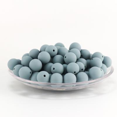 China Eco-Friendly BPA Free Food Grade Silicone 9mm 12mm 15mm 19mm Round Beads Custom Loose Beads Quantity for sale