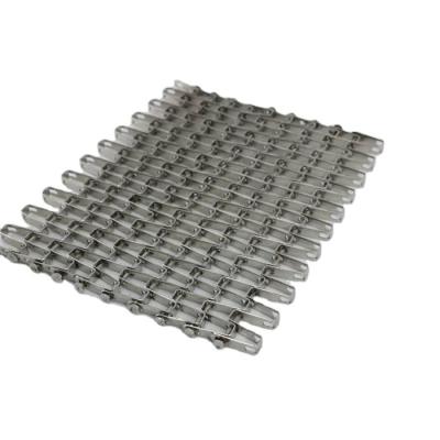 China Chain Plate Mesh Belt Flat Wire Belt Heat Resistant Honeycomb Wire Horseshoe Belt For Garbage Recovery for sale