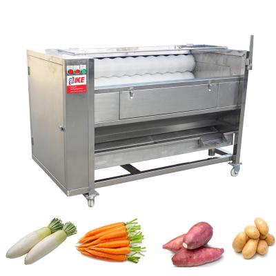 China High Efficiency Easy Operate New Design Potato Root Brush Washing Machine Taro Lotus Root Washing and Peeling Machine for Vegetable for sale