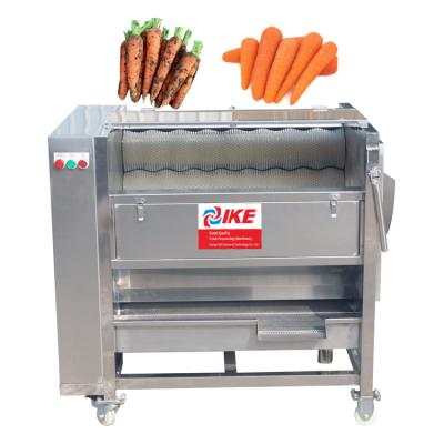 China Fruit processing factory food efficient vegetable water chestnut carrot polishing cleaning peeling machine for sale