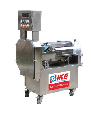 China High Efficiency Easy Operate Commercial Electric Fruit And Vegetable Cutting Equipment Double Head Potato Pumpkin Cutting Machine for sale