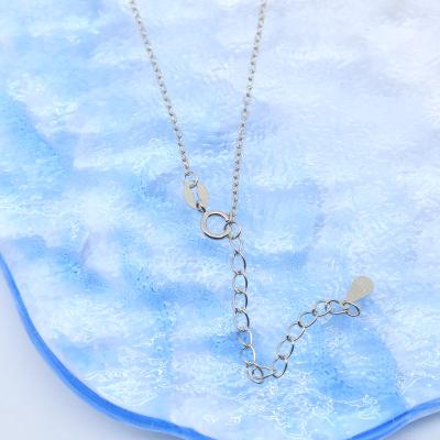 China Stainless Steel S925 Sterling Silver Adjustable Manual Extension Chain DIY Jewelry Accessories Love Drip Tail Chain for sale