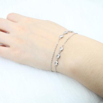 China Vintage Snake Double Chain Around Jewelry 2022 925 Sterling Silver Beads Bracelets For Women Gifts for sale