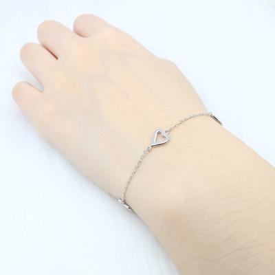 China NS Environmental Friendly Women's Infinity Heart Jewelry Bracelet Rose Gold Tone Rhodium Finish Collection With Clear Crystals for sale