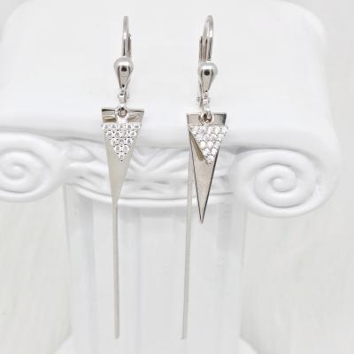 China New 2022 factory price CLASSIC woman geometric sterling sliver earrings for women for sale