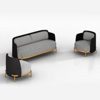 China 2021 Hot Selling Classic Office Modular Sofa Set High Density Sponge 1+1+3 Styles for sale