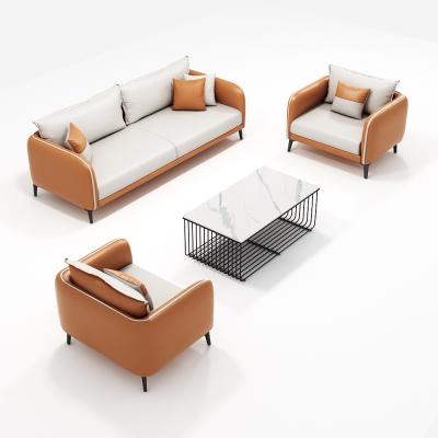 China Modular Convertible 1+2+3 Office Sectional Sofa , Luxury Lounge Set Visitor Reception Corner Waiting Sofa for sale