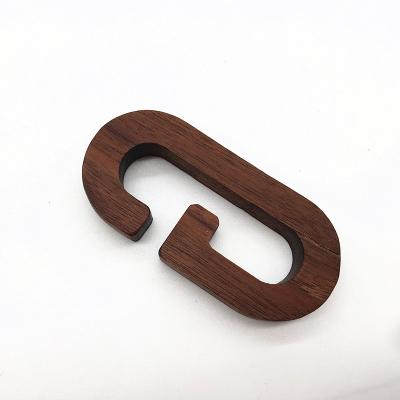 China Minimalist Solid Wood Black Walnut Letter Wall Decoration Customized Wooden Type Optional Beehive Free Of Nail for sale