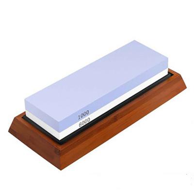 China Whetstone Disposable Bamboo Base Non Slip Guide Bamboo Sharpener Low Angle Wood Base for sale