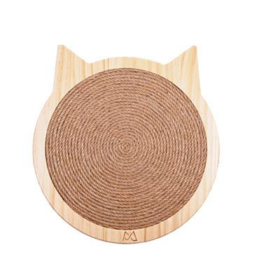 China Birthday Gift Cat Scratch Board Toy Parlor Cardboard Stored With Wooden Pet Sisal Cat Scratcher for sale