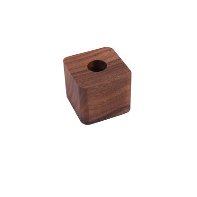 China Wooden Nordic Desktop Storage Artifact Supplying Square Pen Holder Brush Pot Pen Container for sale