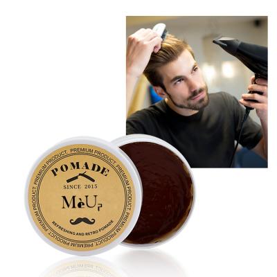 China OEM Organic Fashion Private Labels Natural Edge Control Hair Styling Strong Hold Hair Wax Pomade for sale