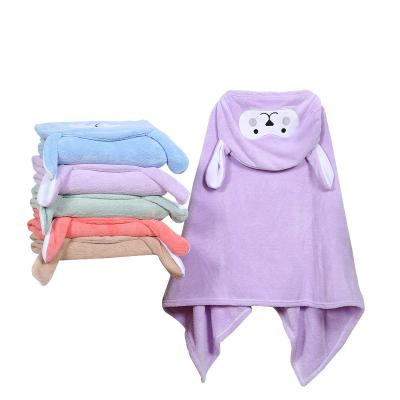 China Chinese Supplier Quick Dry Robe Hooded Kids Bath Towel Child Absorbent Child Safe Absorbent For Baby for sale