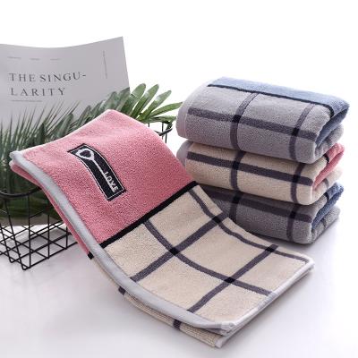 China Wholesale High Grade Cotton Face Towel 35x75cm China Factory Hypoallergenic Luxury Dobby Soft Waterproof 100% Adult Technics Time Outdoor for sale