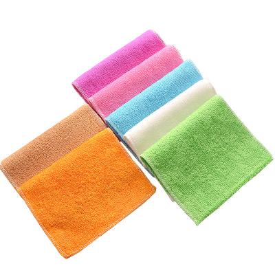 China Sale Fiber Kitchen Dish Wash Thick Bamboo Cleaning Cloths Hypoallergenic Warm Towels Eco-Friendly Solid Color for sale