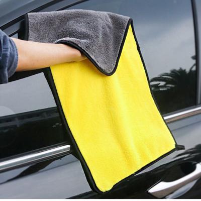 China 30X30 Wholesale High Quality Hypoallergenic Car Wash Wasing 800gsm Microfiber Towel Clean Towel Coral Fleece Cleaning Towel for sale