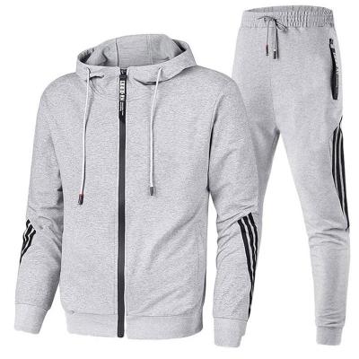 China Custom Fitness Mens Anti-Wrinkle Cheap Winter Solid Color Logo Pullover Sportswear Men Tracksuit Hoodie Set Training Wear for sale