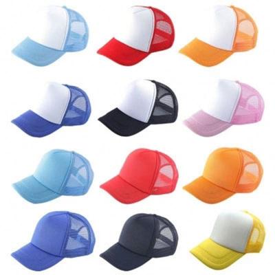 China Custom Baseball Mesh Foam Hat Trucker Hip Hop Logo 5 Panel Sports Gorras Gorros Embroidery Cotton Printing Dad Cap Wholesale COMMON White for sale