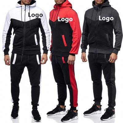 China Wholesale Custom Simple Anti-Wrinkle New Arrival Workout Crewneck Sweat Suit Tracksuit High Quality Streetwear Mens Sweatsuit for sale