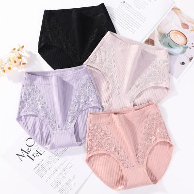 China Wholesale breathable high quality cotton breathable sexy brief plus size underwear women fat plus size panties underwear for sale