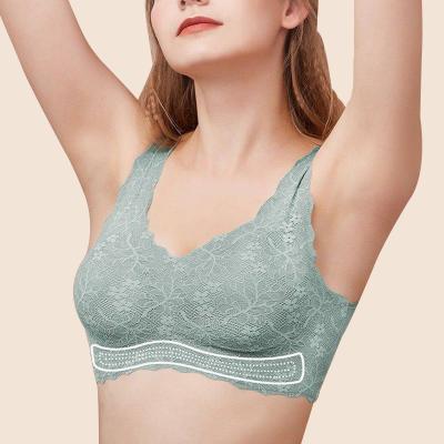 China Sexy Lingerie Bralette Lace Bralette Push Up Bras Wireless Thin Seamless Female Seamless Underwear for sale