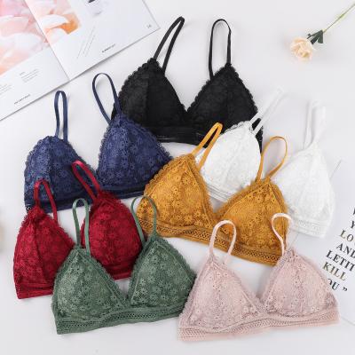 China Beautiful Women Breathable Japanese Sexy Soft Lace Beauty Women's Back Radio Push Up Bra For Girls for sale