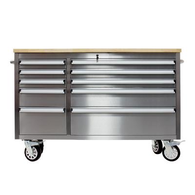 China Ball Bearing Slides Stainless Steel Tool Box with Tool Kits for Garage Storage Tool Cabinet Trolley Box for sale