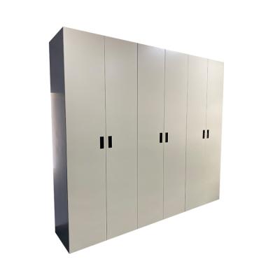 China OEM Factory Metal Full Size Wardrobe With Drawers for sale