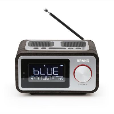 China Wireless Alarm Clock Speaker / FM Radio H3 Radio Alarm Clock Dimmable LCD Display for sale