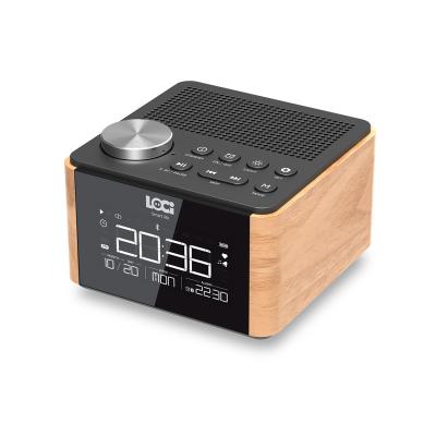 China Wireless BT speaker with alarm clock/Calendar/USB and TF card playback/FM radio for sale