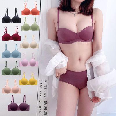 China Low price one-piece radio one-piece lift up seamless bra ladies bra young girls sexy girls bra for sale