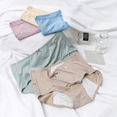 China New Menstrual Period Anti-Leakage Women Cotton Crotch Underwear Antibacterial Tanning Physiological Panties for sale