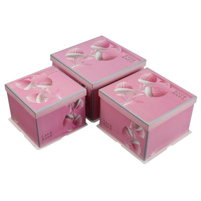 China Wholesale Recyclable High Quality Colorful Paper Cake Box Cake Packaging Custom Takeout Box for sale