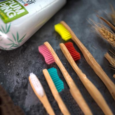 China Bamboo Toothbrush Fully Biodegradable Charcoal Natural Toothbrush Bamboo for sale