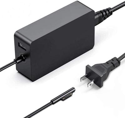 China New Laptop Notebook Power Adapter 65W 15V 4A Surface Pro Charger For Microsoft Surface Pro Book 3/4/5/6/7/X With 5V/1A USB Port 1706 for sale