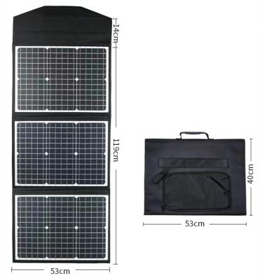 China 60W 90W 200W Solar Charging Folding Bag Monocrystalline Silicon Cells Outdoor Portable Emergency Charging 530x390mm for sale