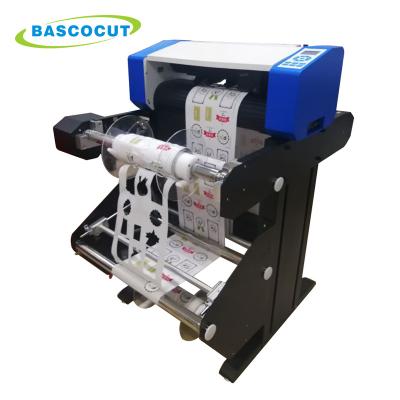 China Printing Shops Bascocut A3 A4 Size Roll To Roll Label Cutter / Digital Die Roll Label Cutting Machine for sale