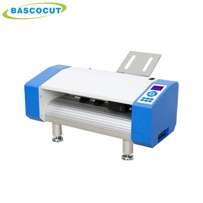 China Vinyl Cut Sticker Approved CE Bascocut Mark Reader Optical Sensor Multi Automatic Sheet Cutter / Label Cutter for sale