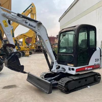 China 3 Ton Second Hand Excavator Bobcat 331 Used Mini Excavator Diggers for sale