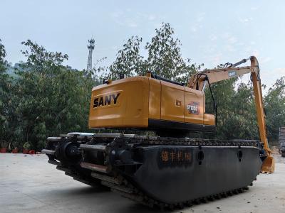 China Cuctomized Amphibious Swamp Buggy Excavator Floating Pontoon Q355b Customized For excavator Sy135 for sale