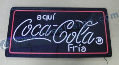 China Acrylic Indoor LED Signs With Metal Lift Chain Silk Printing Logo for sale