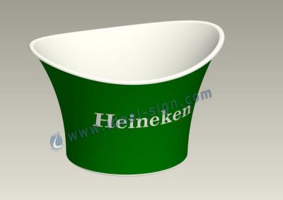 China High Capacity Injection Heineken Ice Bucket Custom acceptable for sale