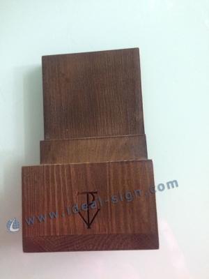 China OEM Table Menu Holders Box MDF Wooden Menu Holders For Restaurants for sale