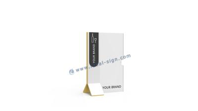 China Customized Menu Display Stand Restaurant Menu Holders For Table Tent for sale