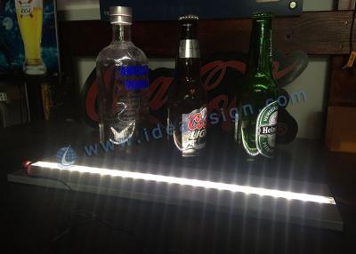 China Simple Design Aluminum LED Liquor Bottle Display 40*10*1 CM Customied Length for sale