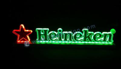 中国 Heineken LED の端 Lit の印の表示アルミニウム基盤によってカスタマイズされるロゴ 販売のため