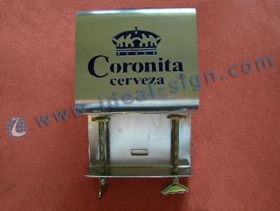 China Coronita Stainless Steel Bar Top Bottle Opener With Display Mountable for sale