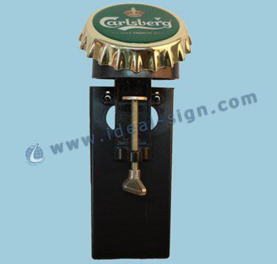 China Personalized Bar Bottle Opener And Cap Catcher For Beer Coaster Holder for sale