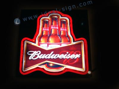 China Quadro indicador macio da propaganda do tubo de néon do PVC do sinal de néon do diodo emissor de luz de Budweiser à venda