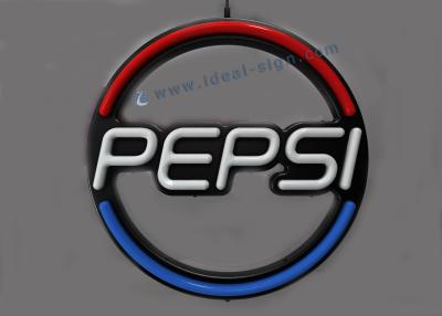 China Custom Made Outdoor PEPSI LED Neon Lights Signs Advertising Signboard for sale